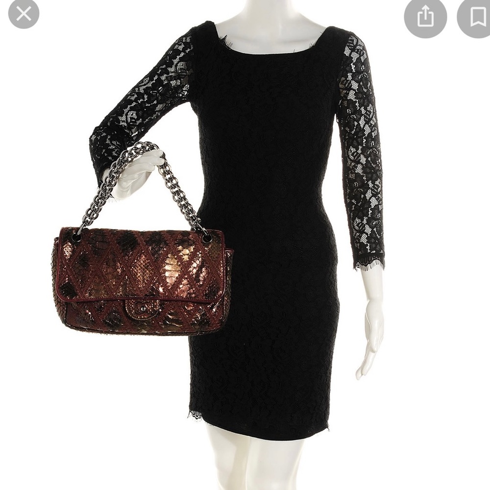 Chanel bronze metal python crochet bag - Picture 13 of 15